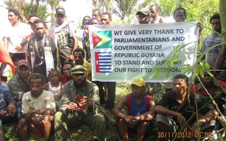 West Papuans send a message of thanks to the Government of Guyana